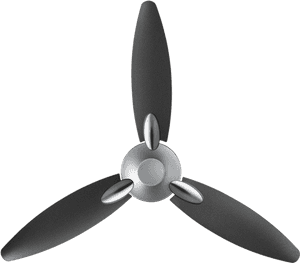 Grey & Black - Usha Daffodil Fan, HD Png Download PNG image with transparent background