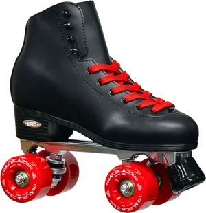 Black Quad Skatewith Red Wheels.png PNG Image