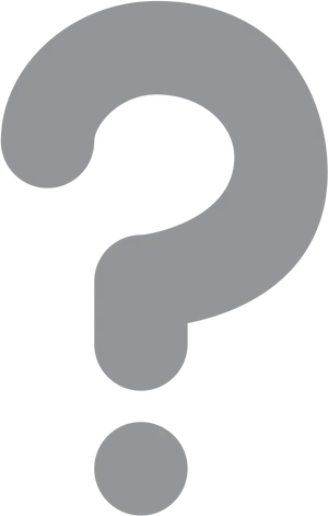 Black Question Mark Emoji Clipart , Png Download - Question Mark Png Image Grey, Transparent Png PNG Image