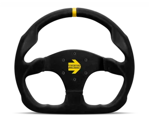 Black Racing Steering Wheel PNG Image