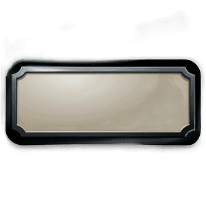 Black Rectangle Banner PNG yrn PNG