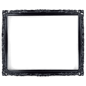 Black Rectangle Frame PNG kka40 PNG