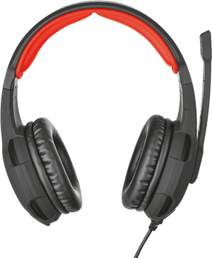 Black Red Gaming Headset PNG