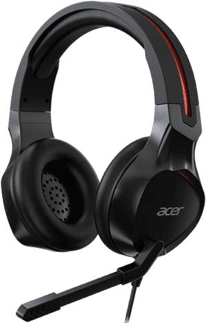 Black Red Gaming Headset Acer PNG