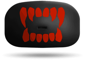Black Red Speaker Design PNG with transparent background