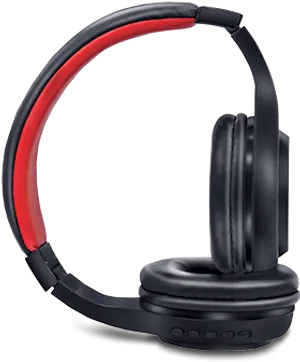 Black Red Wireless Headphones PNG Image