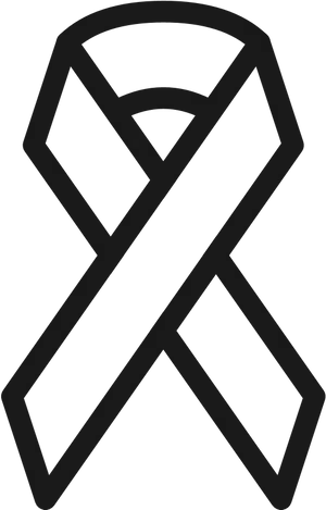 Black Ribbon Symbol Mourning Remembrance.png PNG Image