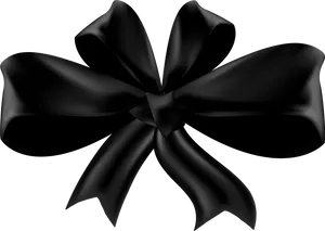 Black Ribbon Symbolof Mourning.png PNG Image