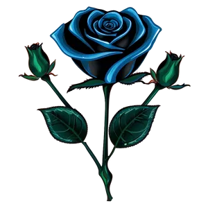 Black Rose Clipart Png 72 PNG Image