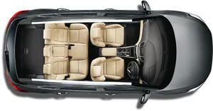 Black S U V Top View Interior Layout PNG Image