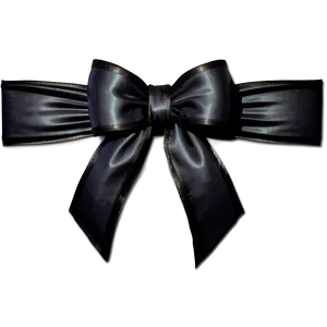 Black Satin Gift Bow Png Bdb PNG Image