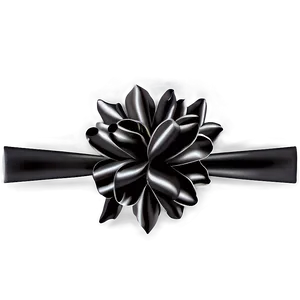 Black Satin Gift Bow Png Eab99 PNG Image