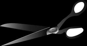 Black Scissors Graphic PNG