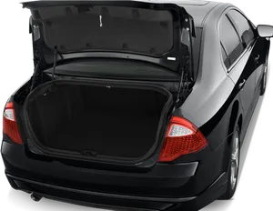 Black Sedan Trunk Open PNG Image