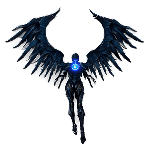 Black Seraph Wings PNG jto PNG image with transparent background