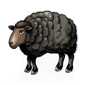 Black Sheep Illustration Png 90 PNG Image