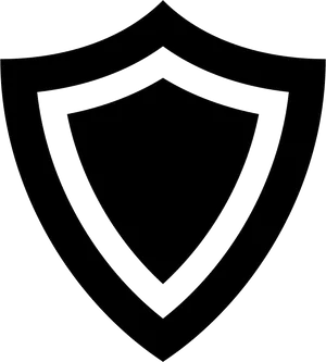 Black Shield Icon PNG Image