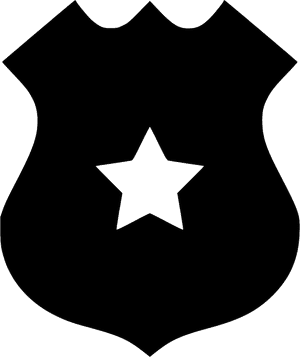 Transparent Person Outline Png - Police Badge Icon Free, Png Download PNG image with transparent background