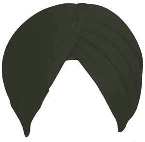 Black Sikh Turban Graphic PNG Image