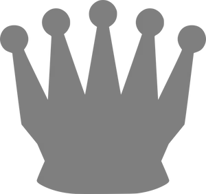 Black Silhouette Crown Graphic PNG Image