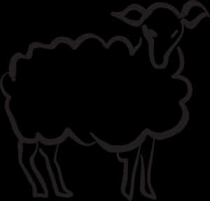 Black Silhouette Lamb PNG