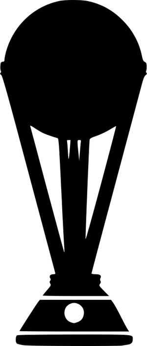 Black Silhouette Trophy Outline PNG Image