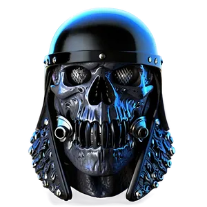 Black Skull With Helmet Png Uwp27 PNG Image