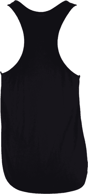 Transparent Black Tank Top Png - Black Black Tank Top Front And Back Png, Png Download PNG image with transparent background