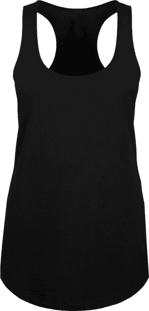 Womens Blank Black Tank Top Front And Back, HD Png Download PNG image with transparent background