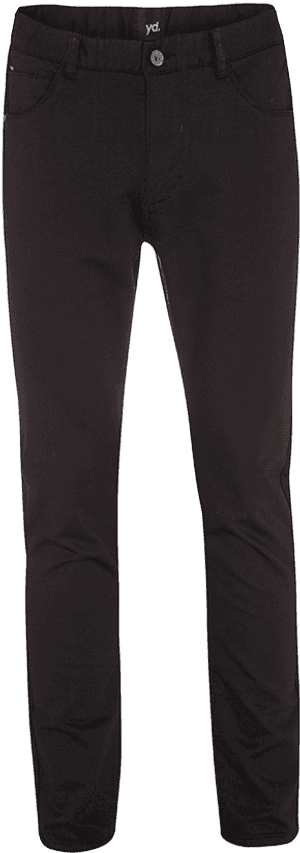 Black Slim Fit Pants PNG with transparent background