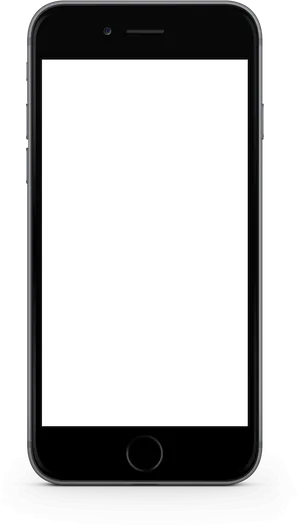 Black Smartphone Blank Screen PNG Image