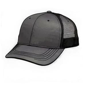 Black Snapback Trucker Hat Png Ytd PNG Image