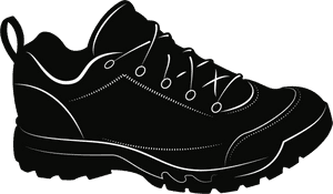 Walking Shoe,monochrome Photography,cross Training - Black Shoe Clip Art, HD Png Download PNG image with transparent background