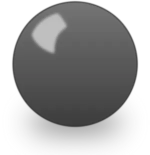 Black Snooker Ball3 D Render PNG Image