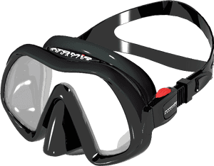 Atomic Venom Frameless Diving Mask Black, HD Png Download PNG image with transparent background