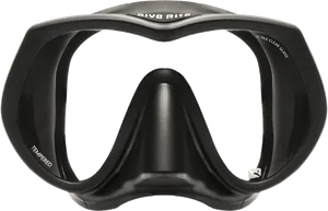 Black Snorkeling Mask Isolated PNG Image