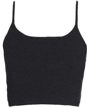 Cropped Cami Top Black, HD Png Download PNG image with transparent background