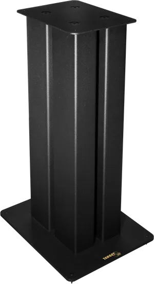 Black Speaker Stand Isolated PNG Image