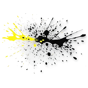 Black Splatter B PNG Image