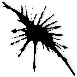 Black Splatter D PNG Image