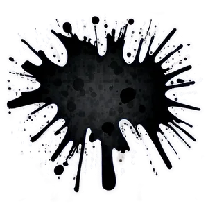 Black Splatter Graffiti Element Png 06262024 PNG Image