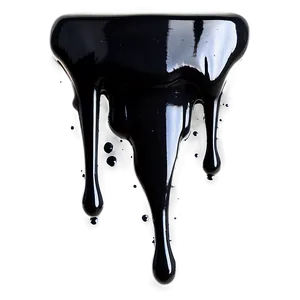 Black Spray Paint Drip Png 06282024 PNG Image