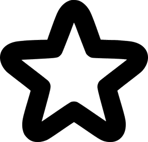 Rating Star Favorite - Estrella Forma, HD Png Download PNG