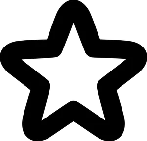 Black Star Icon Graphic PNG Image