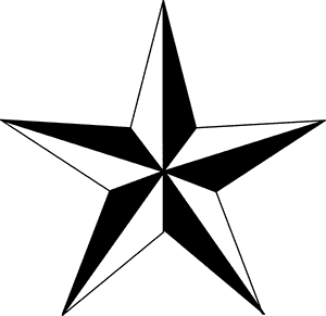 Texas Star Clip Art - Black And White Outline Star, HD Png Download PNG image with transparent background