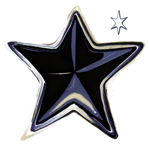 Black Star Sticker Png 4 PNG Image