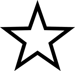 Transparent Star Doodle Png - Star Clipart Black And White, Png Download PNG image with transparent background