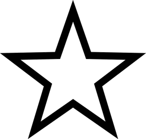 Black Star Vector Graphic PNG Image