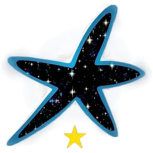 Black Stars Cosmic Beauty Png 90 PNG Image