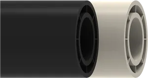 Black Steel Pipe Flanges PNG Image